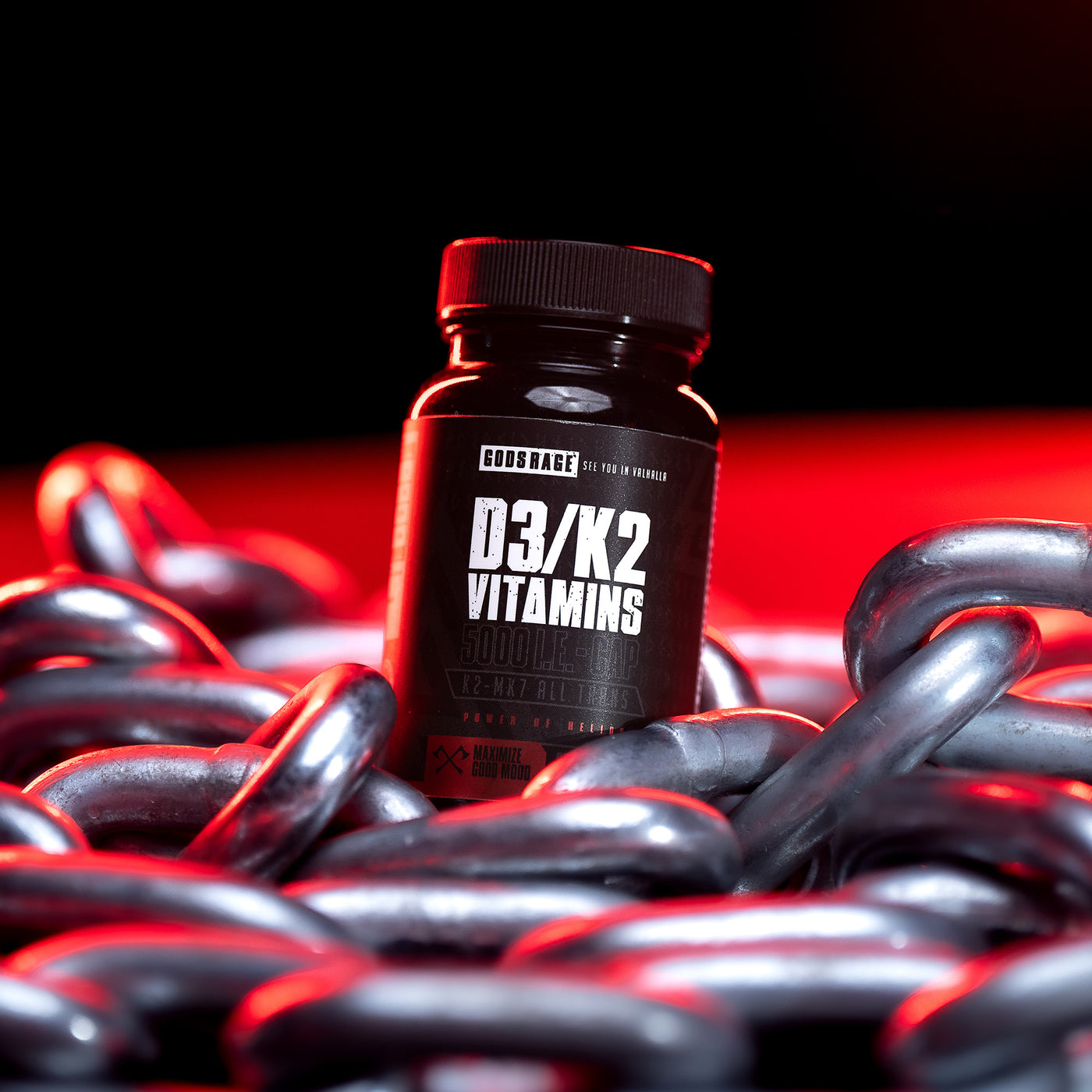 D3/K2 Vitamins Gods Rage · 90 Kapseln