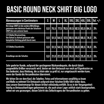 Basic Round Neck Shirt Big Logo