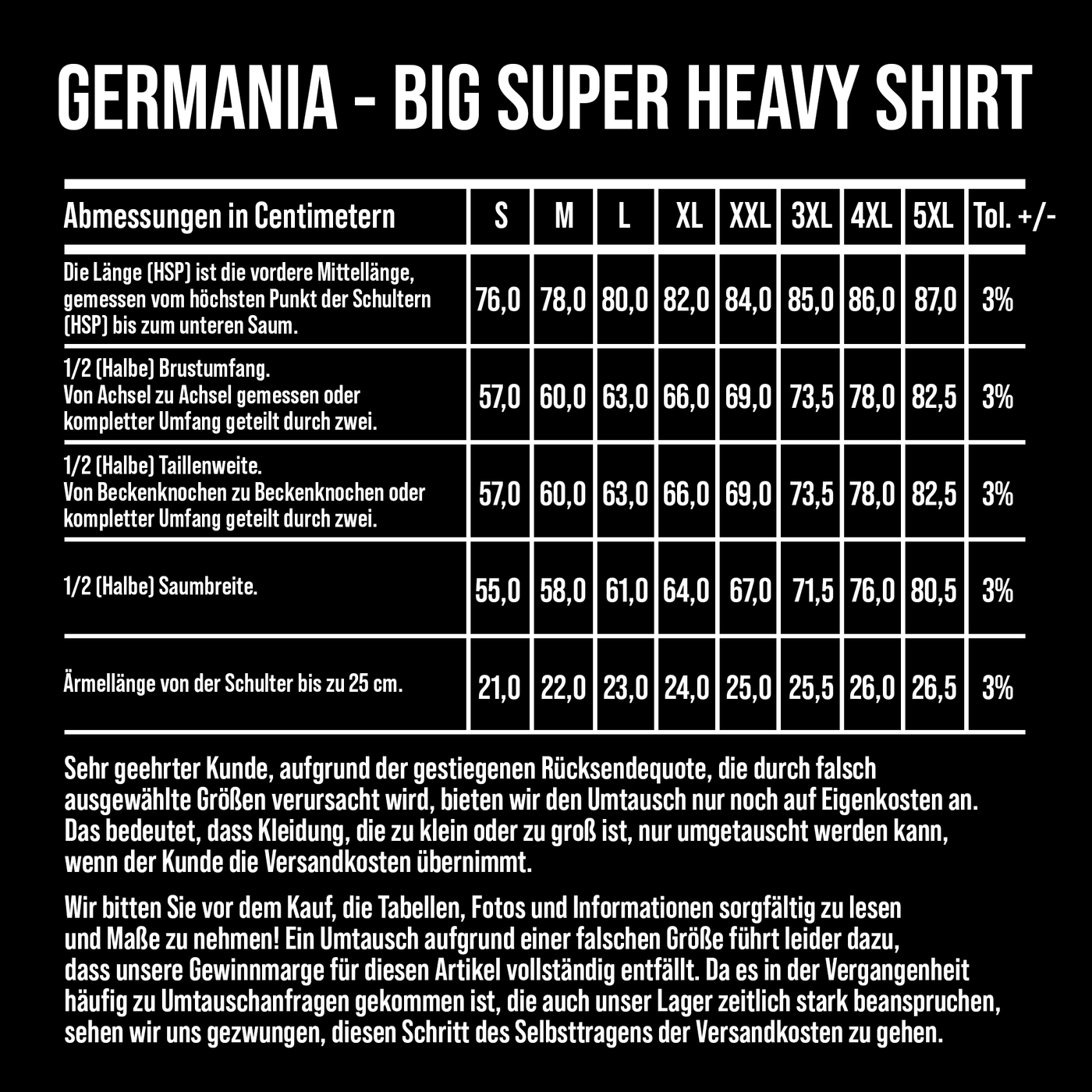 Germania - Big Super Heavy Shirt