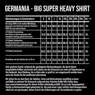 Germania - Big Super Heavy Shirt