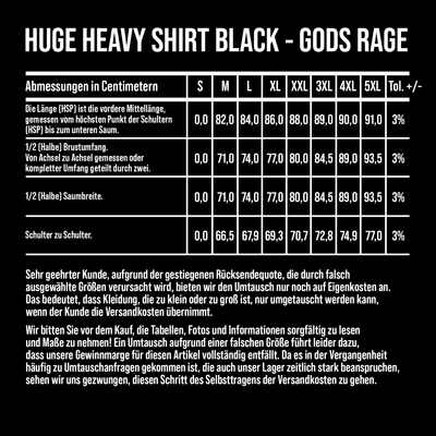 Huge Heavy Shirt Black