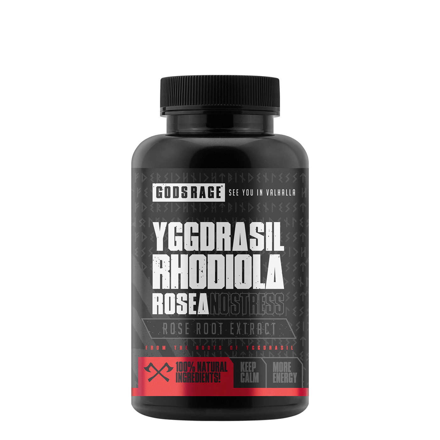 Yggdrasil Rhodiola Rosea Gods Rage 120 Capsules